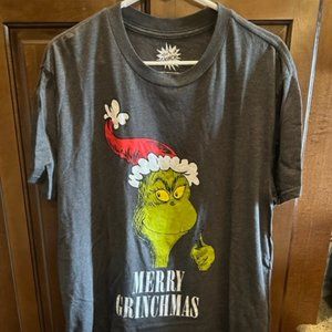 The Grinch Dr. Seuss XL Gray T-Shirt
